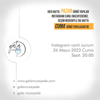 Gala müzayede | instagram canlı sunum
