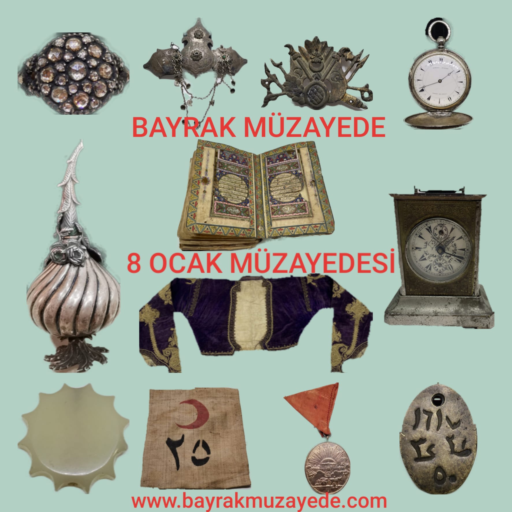 Bayrak Müzayede | 8 OCAK MÜZAYEDESİ