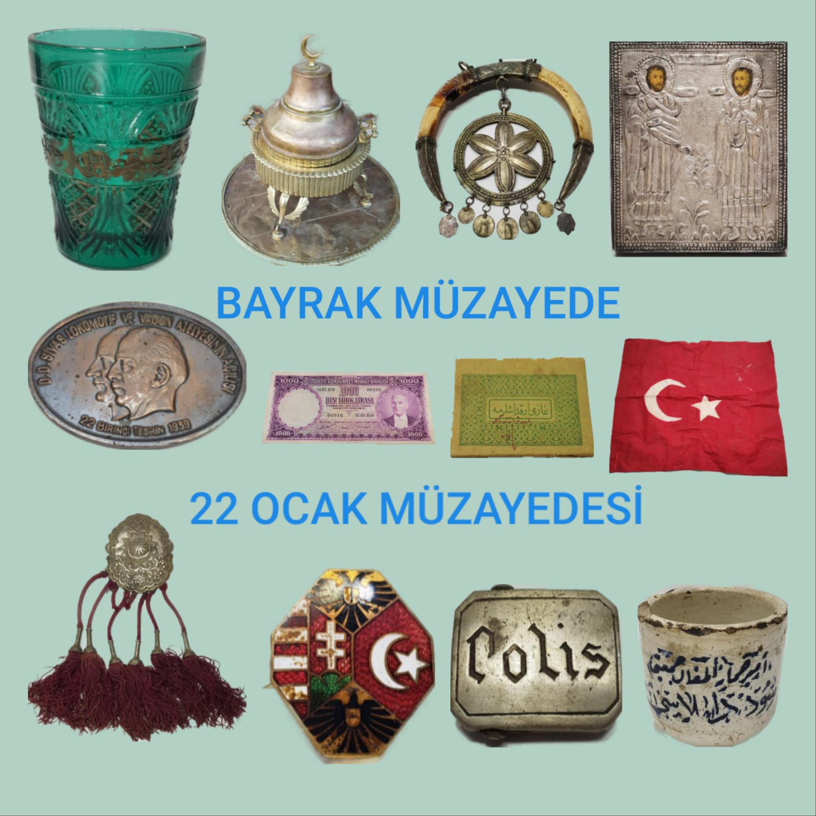 Bayrak Müzayede | 22 OCAK MÜZAYEDESİ