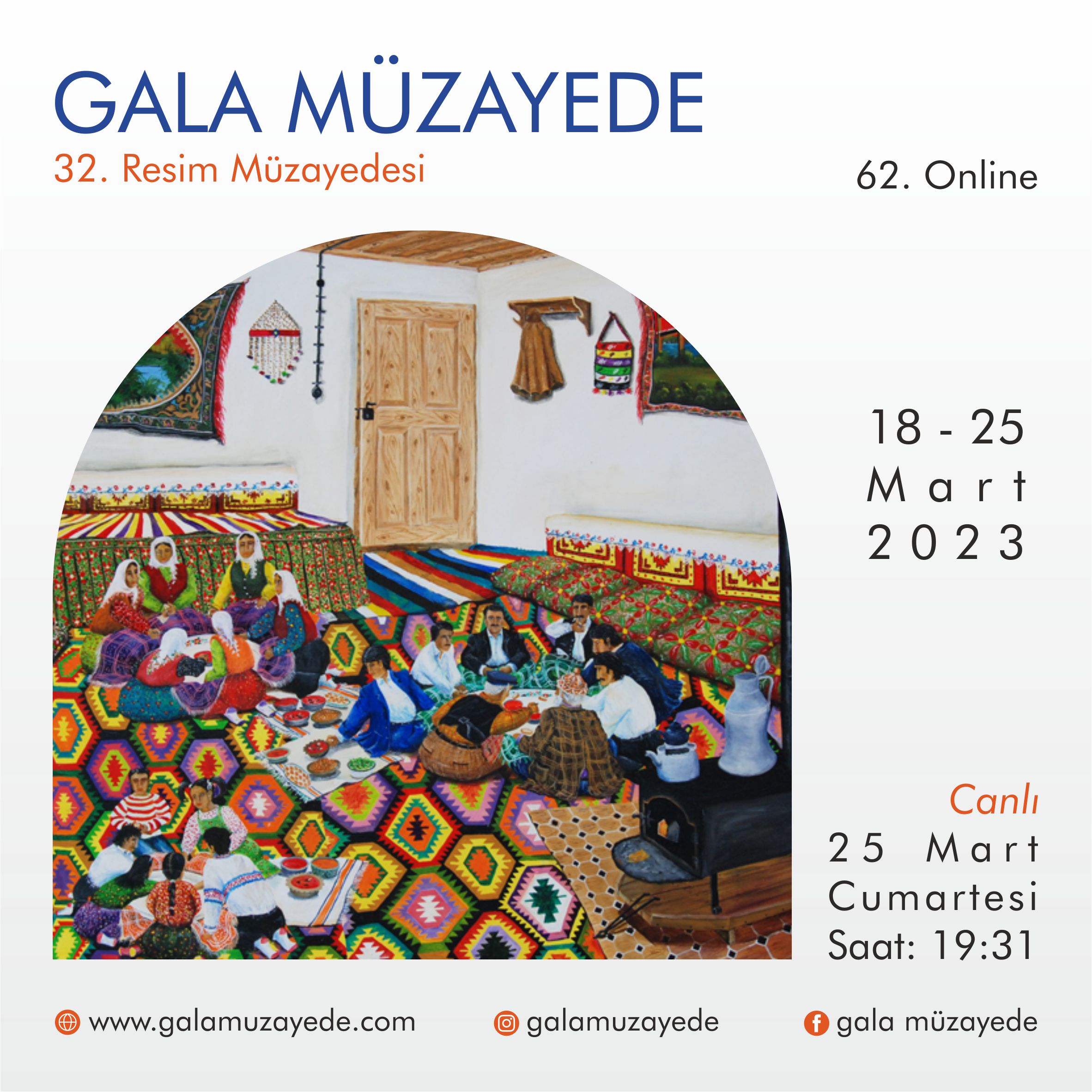 Gala Müzayede | 62. ONLINE 32. RESİM MÜZAYEDESİ